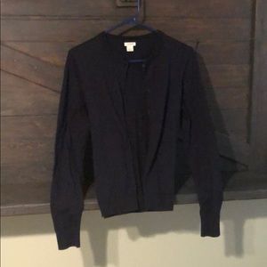Navy J Crew Factory Cardigan